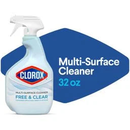 Clorox Free & Clear, Multi Surface Cleaner, Spray Bottle, Fragrance Free