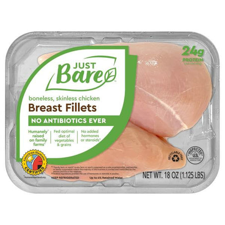 Just Bare Chicken Breast Fillets, Boneless, Skinless