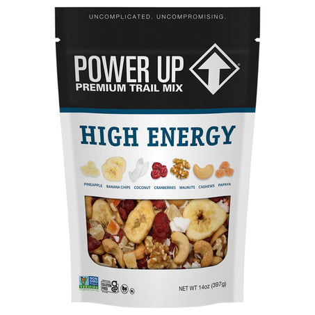 Gourmet Nut Power Up Trail Mix, High Energy, Premium 14 oz