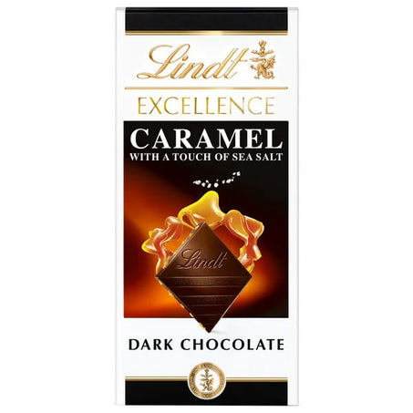 Lindt Excellence Caramel Sea Salt Dark Chocolate Candy Bar 3.5 oz