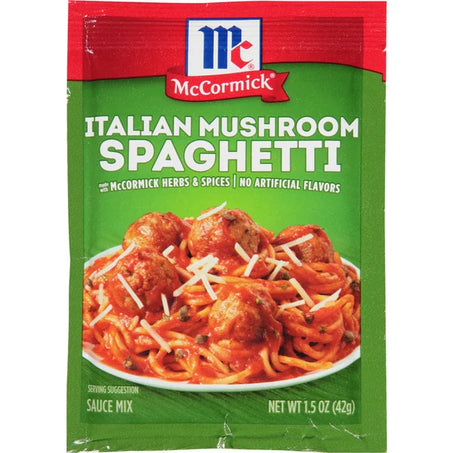McCormick® Italian Mushroom Spaghetti Sauce Seasoning Mix