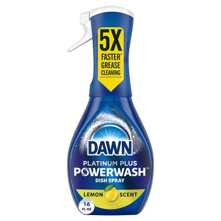 Dawn Platinum Powerwash Dish Spray, Dish Soap, Lemon Starter Kit 16 fl oz