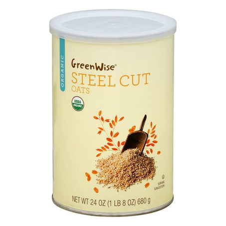 GreenWise Oats, Organic, Steel Cut 24 oz