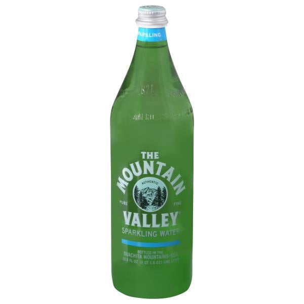 The Mountain Valley Sparkling Water, Pure, Fine, Authentic 1 L