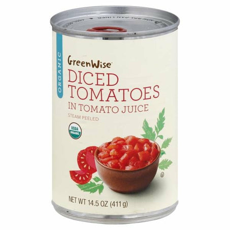 GreenWise Organic Diced Green Wise Tomatoes 14.5 oz