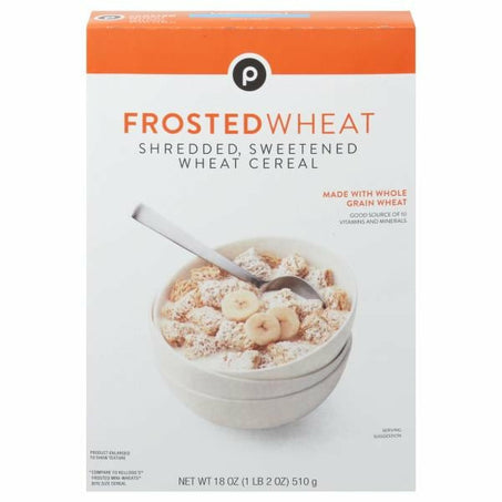Publix Cereal, Frosted Wheat 18 oz