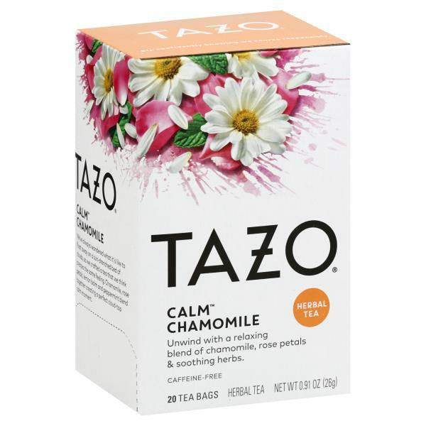 TAZO Tea Organic Herbal Tea Bags Calm Chamomile 16 ct