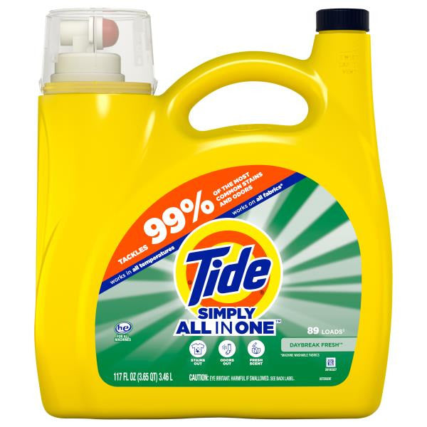 Tide Simply Liquid Laundry Detergent, Daybreak Fresh 117 fl oz