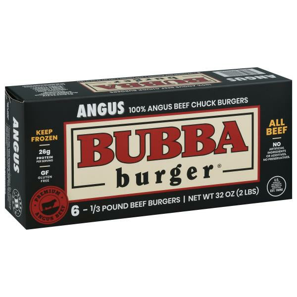 Bubba Burger Burgers, Angus Beef 0.33 lb • 6 x 0.33 lb