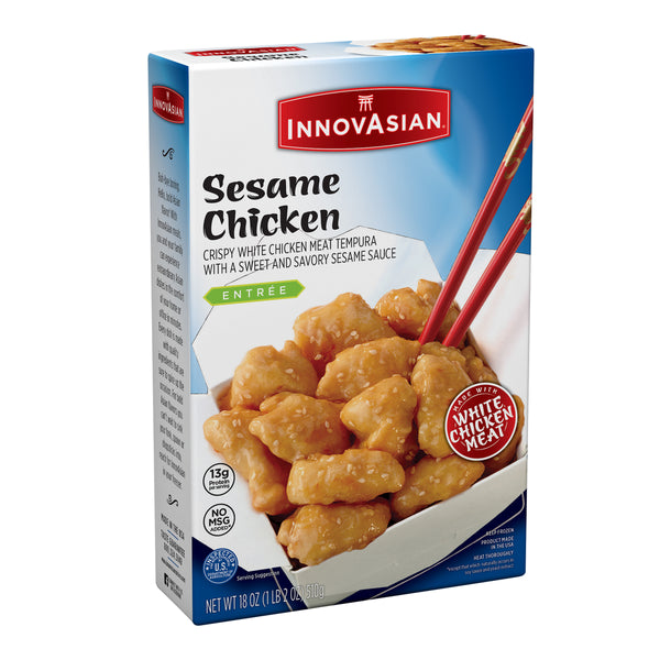 InnovAsian Sesame Chicken, Frozen Multi-Serve Entrée 18 oz
