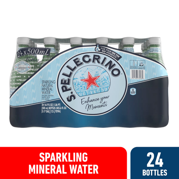 San Pellegrino Sparkling Natural Mineral Water 24 x 16.9 fl oz