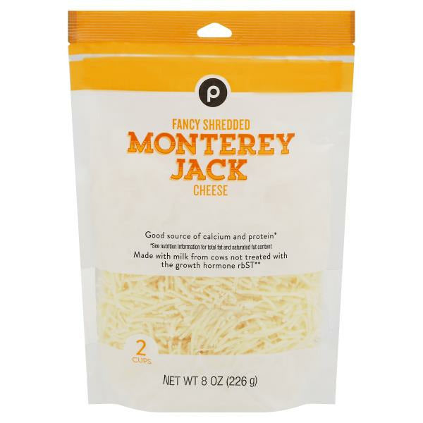 Publix Cheese, Monterey Jack, Fancy Shredded 8 oz