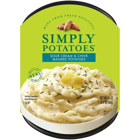 Simply Potatoes Sour Cream & Chive Mashed Potatoes 24 oz