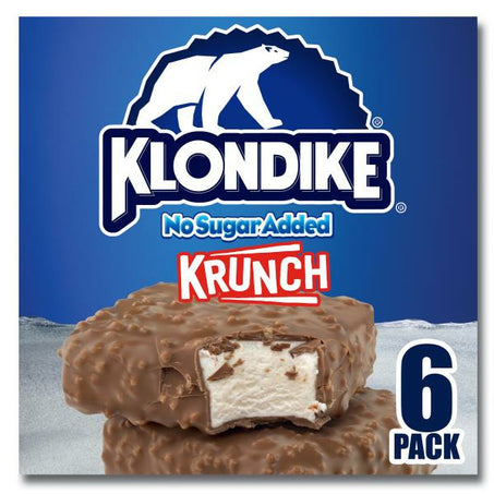 Klondike Frozen Dairy Dessert Bars No Sugar Added Krunch