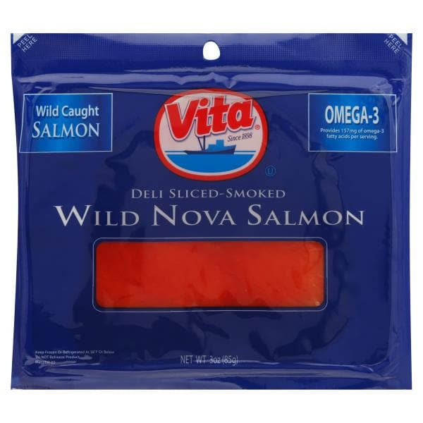 Vita Wild Nova Salmon Sliced-Smoked 3 oz