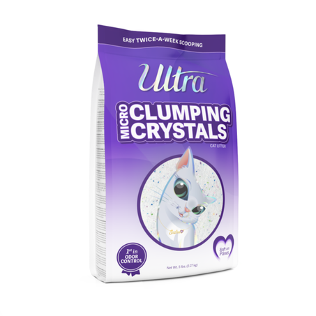 Ultra Clumping Micro Crystals Premium Cat Litter, Fragrance Free 5 lb