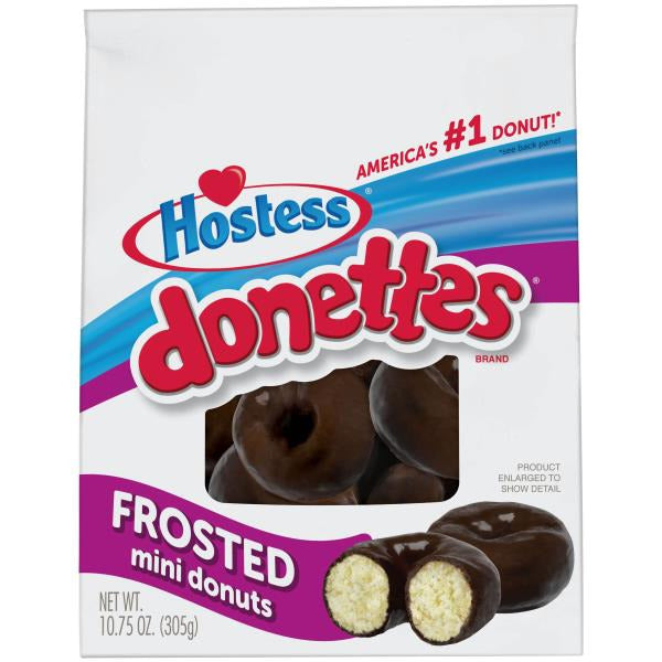 Hostess Frosted Mini DONETTES Bag, Chocolate Breakfast Treats