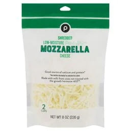 Publix Cheese, Part-Skim, Mozzarella, Low Moisture, Shredded 8 oz