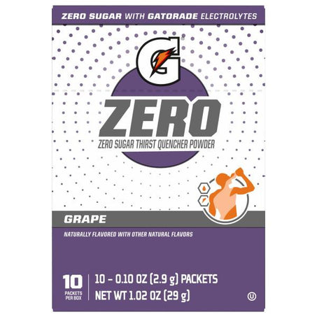 Gatorade Zero Sugar Thirst Quencher Powder Grape