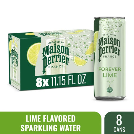 Maison Perrier Forever Lime Flavored Sparkling Water 8 x 11.15 fl oz