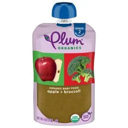 Plum Organics Broccoli & Apple Stage 2 Baby Food
