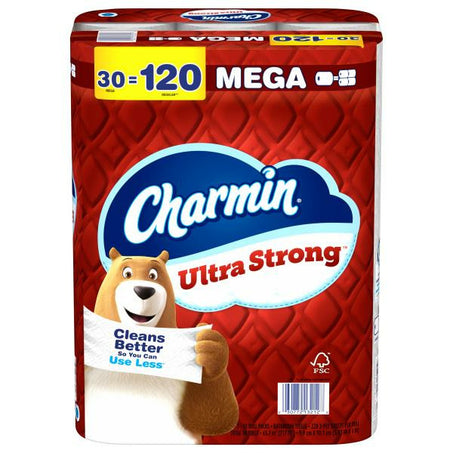 Charmin Ultra Strong Toilet Paper Mega Rolls 30 ct
