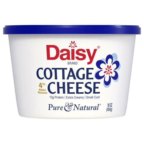 Daisy Cottage Cheese, Small Curd, 4% Milkfat Minimum 16 oz