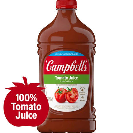 Campbell's Low Sodium Tomato Juice, 64 oz
