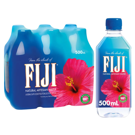 FIJI Natural Artesian Bottled Water 6 each • 6 ct