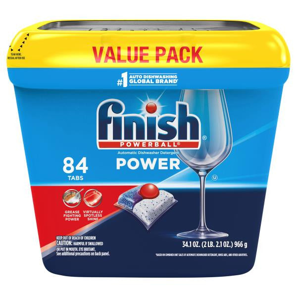 Finish Dishwasher Detergent, Power, Automatic 34 oz