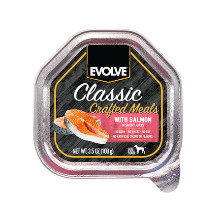 EVOLVE Classic Crafted Meals with Salmon, Wet Dog Food  • 3.5 oz