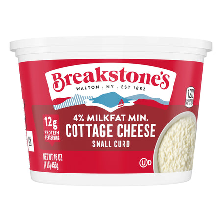 Breakstone's Cottage Cheese, 4% Milkfat Min, Small Curd 16 oz