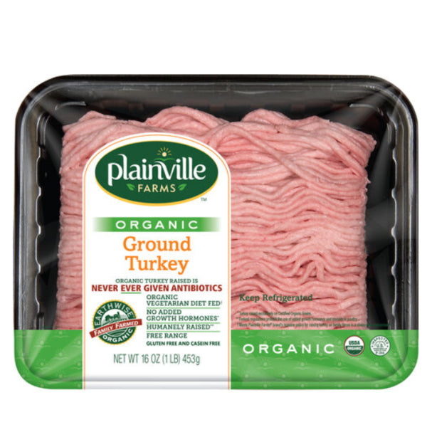 Plainville Farms Organic ground turkey 16 oz