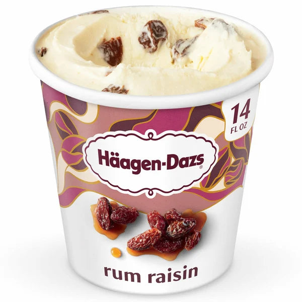 Haagen-Dazs Rum Raisin Ice Cream Pint