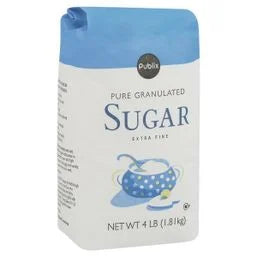 Publix Sugar, Pure Granulated, Extra Fine 4 lb