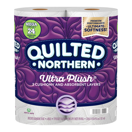 Quilted Northern Toilet Paper, Mega Rolls 6 ct