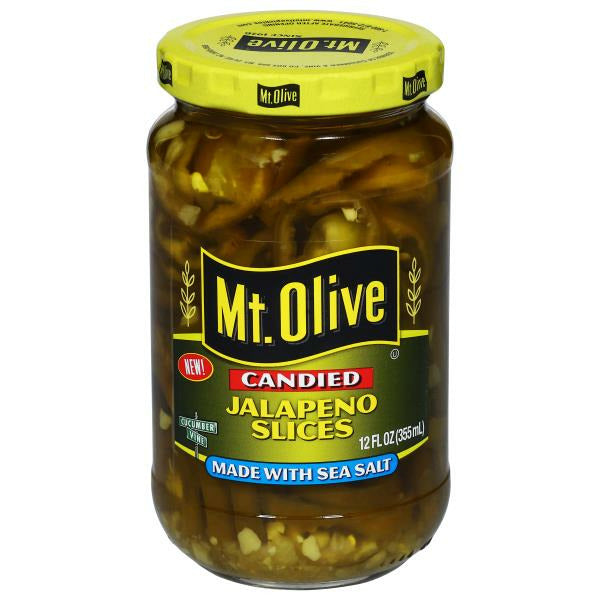 Mt. Olive Jalapeno Slices, Candied 12 fl oz