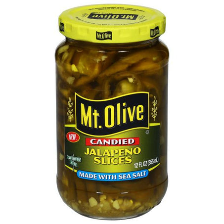 Mt. Olive Jalapeno Slices, Candied 12 fl oz