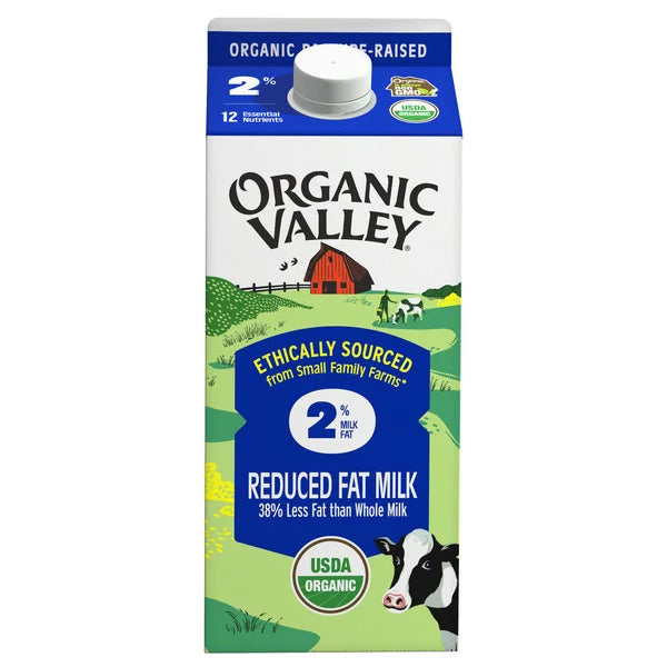 Organic Valley® 2% (Reduced Fat) Organic Milk - Ultra Pasteurized