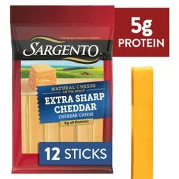 Sargento Cheese - Natural Sharp Cheddar Sticks 9.00 oz