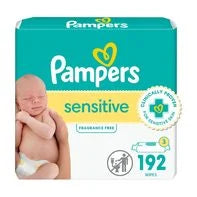 Pampers Baby Wipes Sensitive Perfume Free 3X Refill Packs