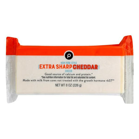 Publix Cheese, Cheddar, Extra Sharp, New York-Style 8 oz