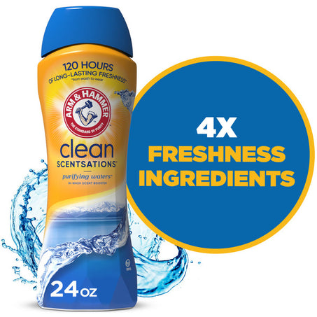 Arm & Hammer Clean Scentsations Purifying Waters In Wash Scent Booster 24 oz