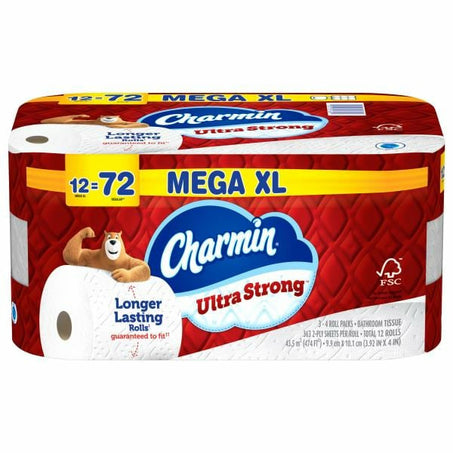 Charmin Ultra Strong Bath Tissue 12 Super Mega Rolls 12 ct