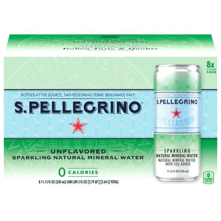 San Pellegrino Essenza Mineral Water Sparkling Can 8 x 11.15 fl oz