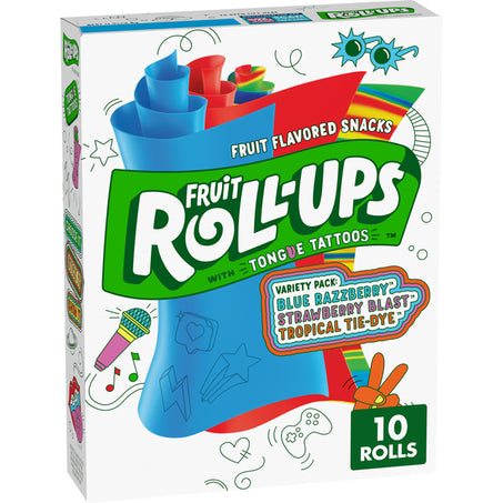 Fruit Roll-Ups Fruit Flavored Snacks, Variety Pack, Pouches 5 oz