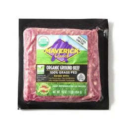 Maverick Ranch Beef, Ground, Organic, 85/15