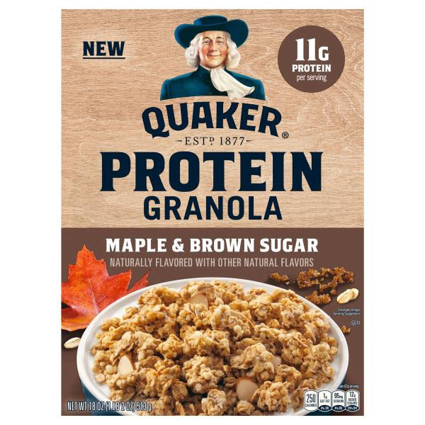 Quaker Protein Granola, Maple & Brown Sugar 18 oz