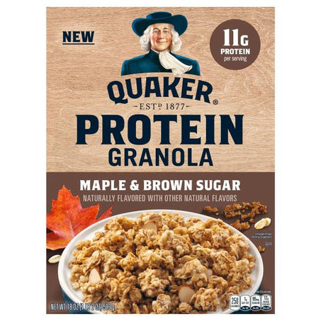 Quaker Protein Granola, Maple & Brown Sugar 18 oz