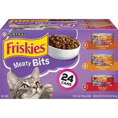 Purina Friskies Gravy Wet Cat Food , Meaty Bits  • 24 x 5.5 oz